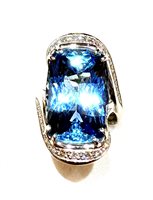 Anneau Silvia Kelly Femme Grandi gemme pregiate in Or blanc Acquamarina 16.99 Ct REF. 1-352350 - REF. 1-352350